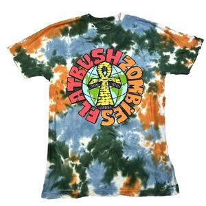Mens Flatbush Zombies Graphic T Shirt Dyed and Rose Again 2018 Tie Dye Size L